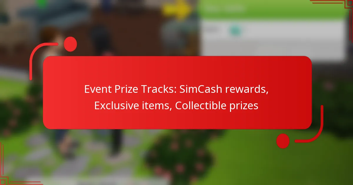 Event Prize Tracks: SimCash rewards, Exclusive items, Collectible prizes
