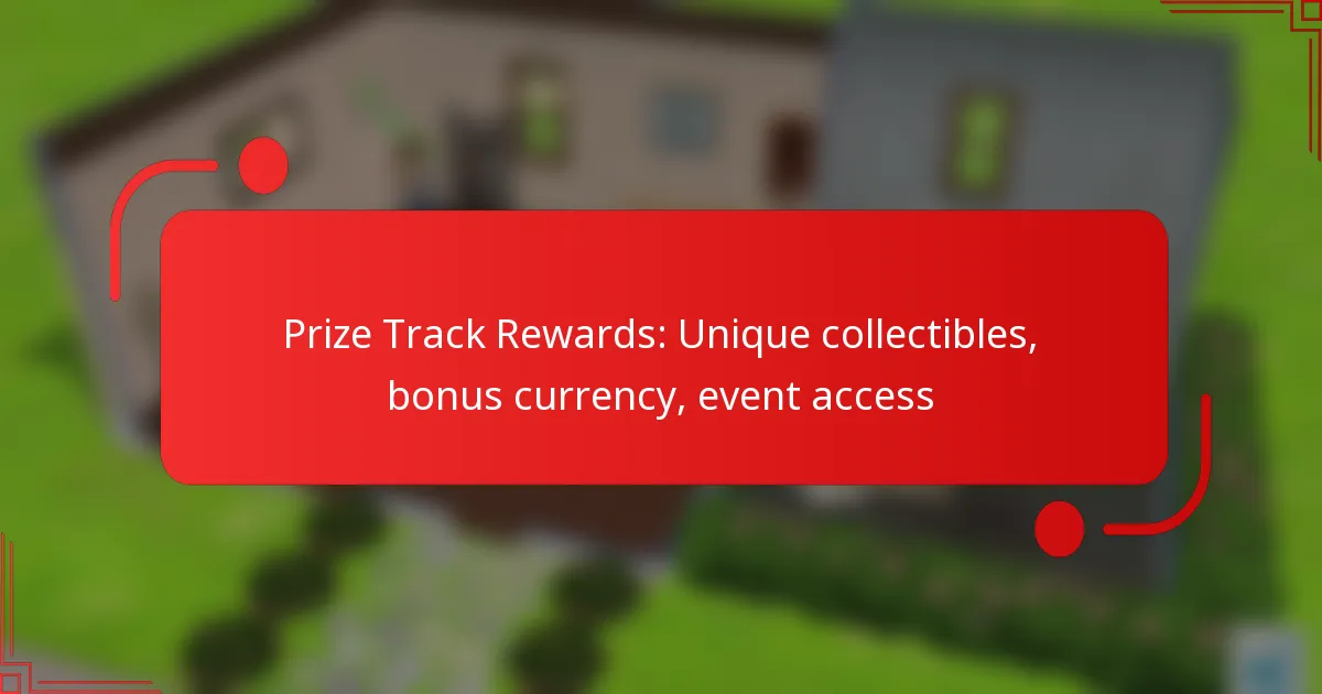 Prize Track Rewards: Unique collectibles, bonus currency, event access