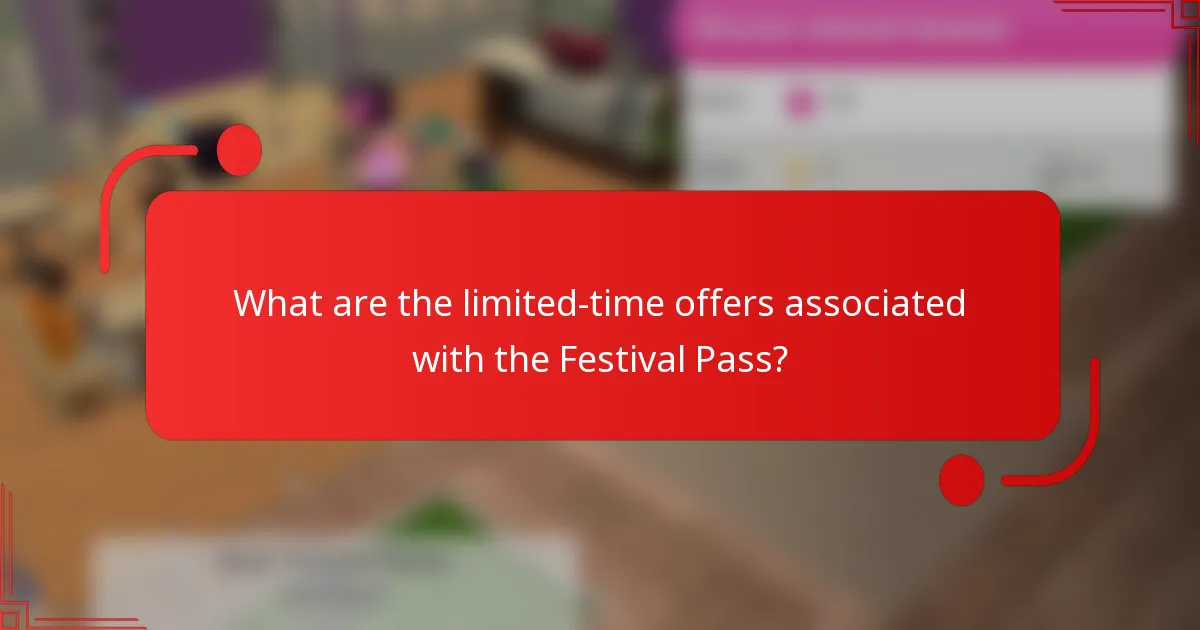 What are the limited-time offers associated with the Festival Pass?
