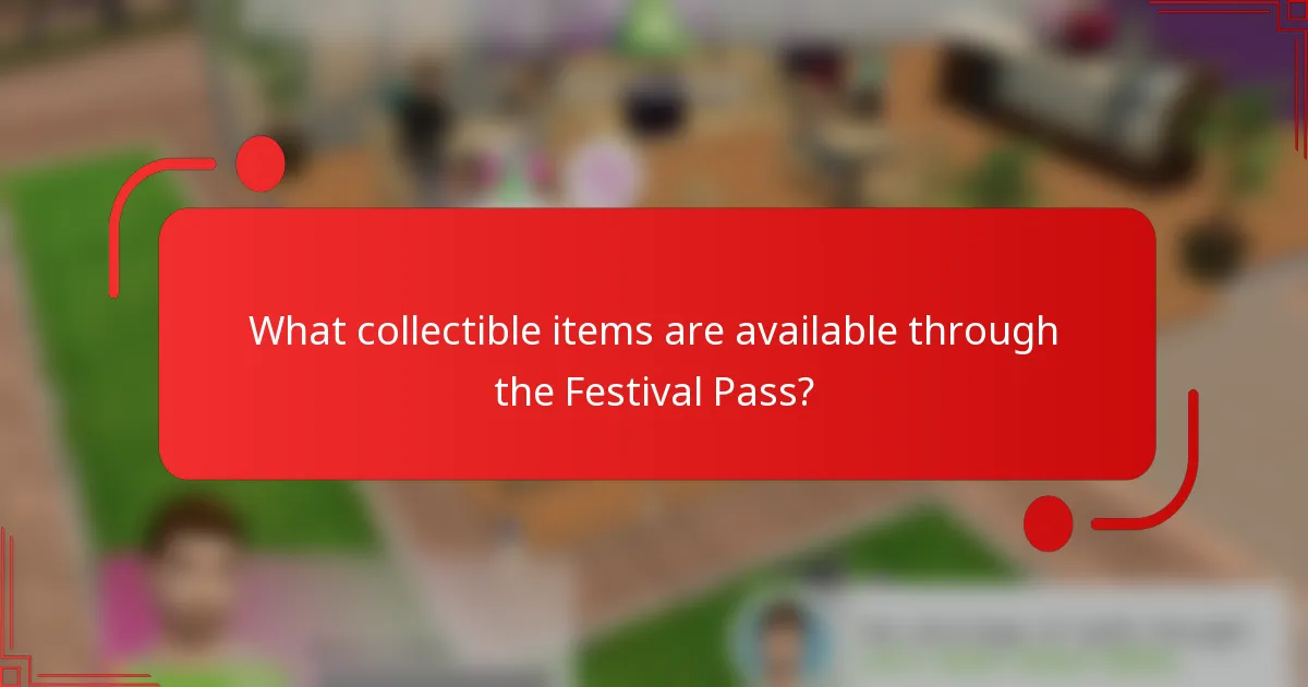 What collectible items are available through the Festival Pass?