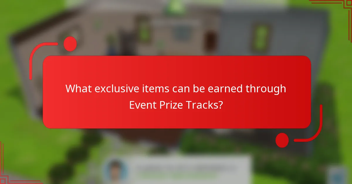 What exclusive items can be earned through Event Prize Tracks?